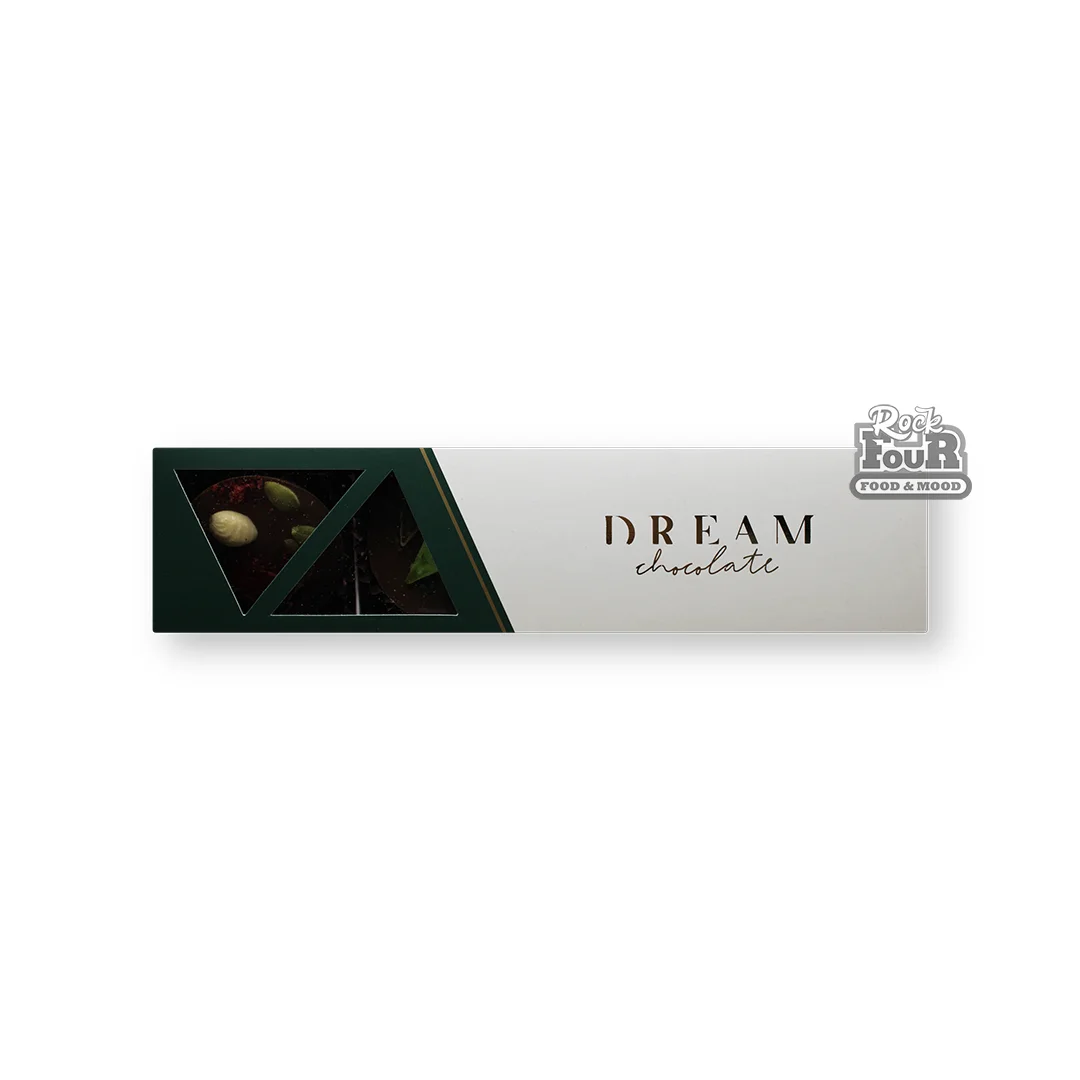 Chocolate mendiants "Dream" with nuts and dried fruits, dark chocolate 70% 100g